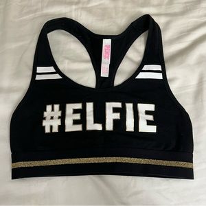Victoria’s Secret PINK XS black bralette #ELFIE